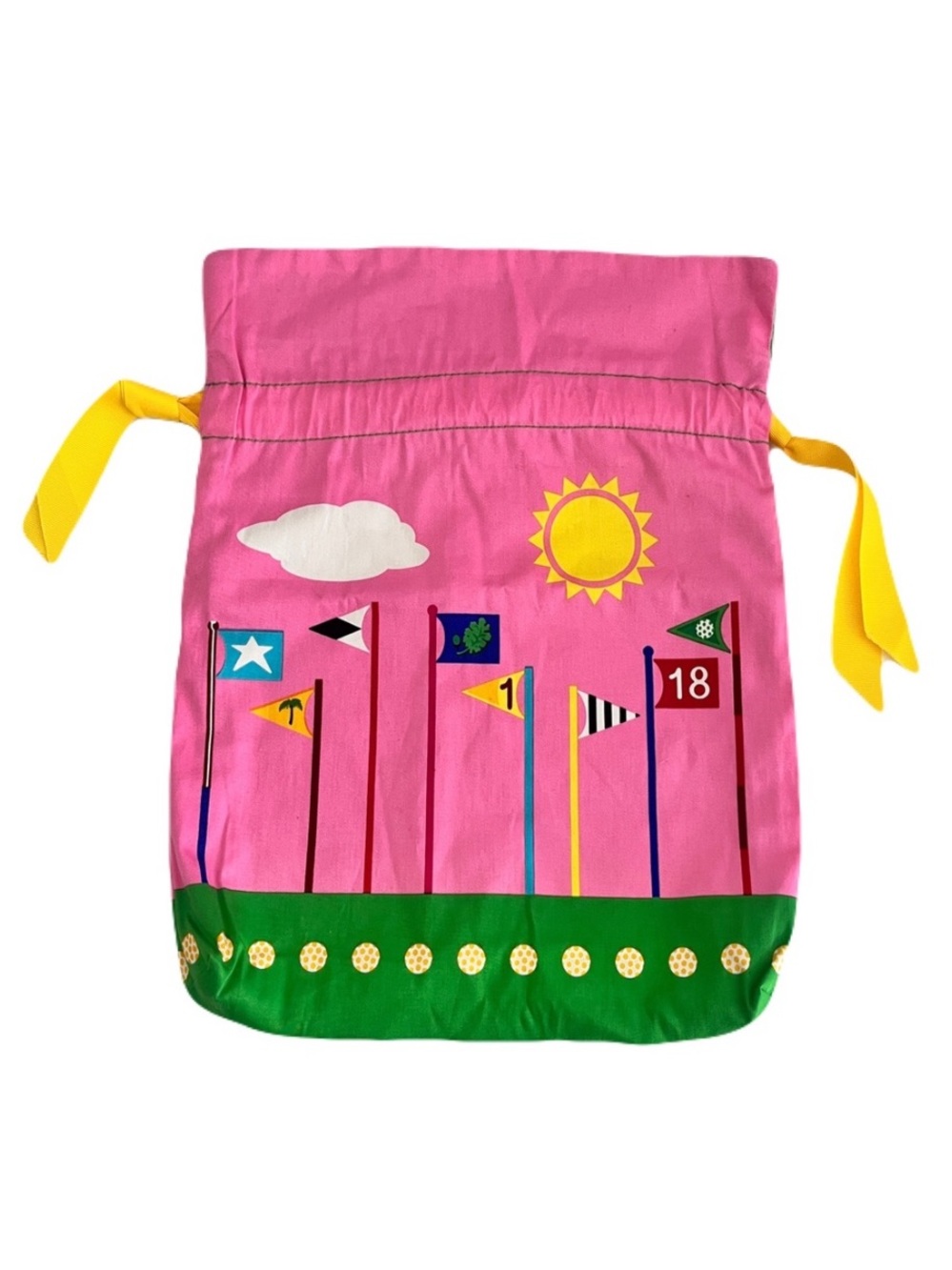 Barth & McCallig Colorful Flags Golf Shoe Dust Bag